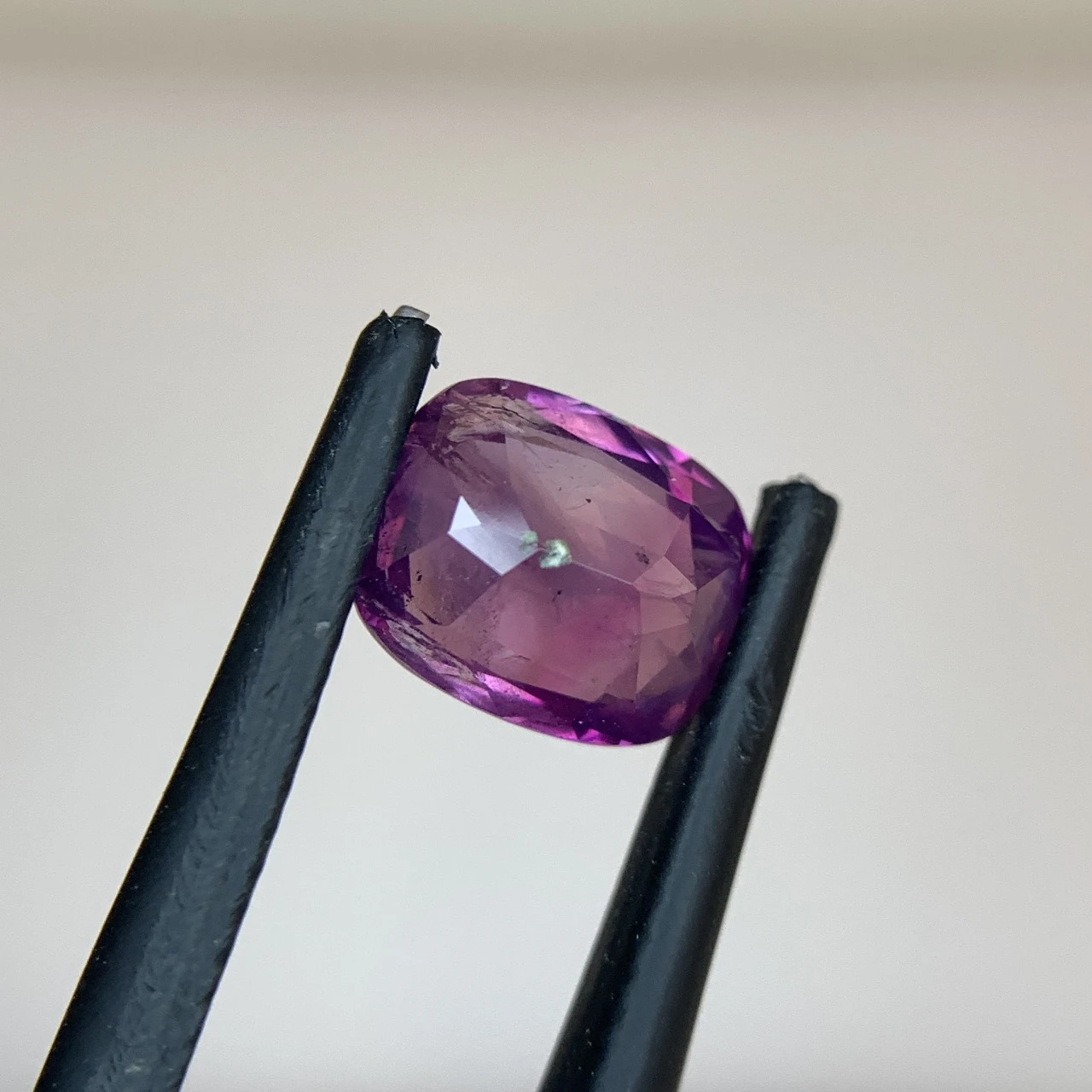 3.21ct Natural Purple Kashmir Sapphire Cushion Shape — view 3